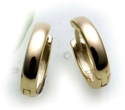 Men's Earring Single Folding Hoop Real Gold 750 Heavy 0 15/32in Yellow 18 Karat • $200.12