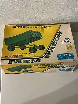 Vintage ERTL 8006 John Deere Farm Wagon Trailer 1/25 Plastic Model Kit NEW • $49