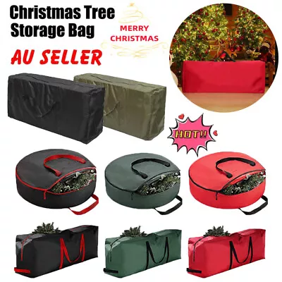 Storage Bags Outdoor Christmas Xmas Tree Cushion Bags AU • $18.68