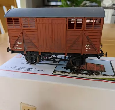 O Gauge Kit Built BR Bauxite 12T  Fruit Van In Wrong Slaters Box • £32