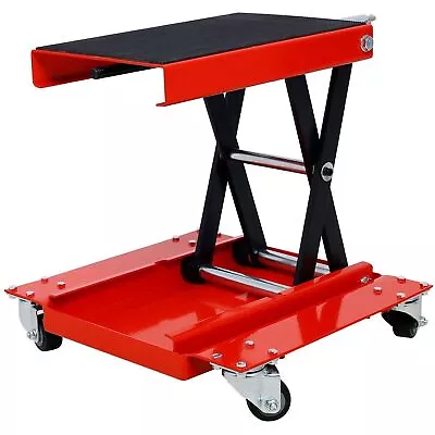 Motorcycle Lift With Dolly Jack Front Rear Center Tire Wheel Engine Stand 100lb • $111.55