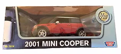 Motor Max 2001 Red & White Mini Cooper 1/18 Die In Unopened Box 73114 • $4.22