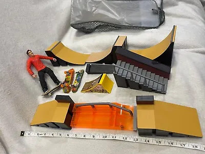 Tech Deck Large Skate Park Lot Ramps Rails Stairs Connectors Circuit Board Tony • $25