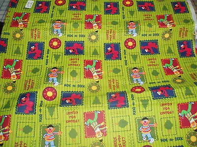 Bert Ernie Elmo Sesame Street Baby Toddler Sheet Set Hide N Seek • $36.99