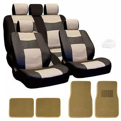 For VW New Semi Custom Leatherette Seat Covers Split Seat Mats Set BT  • $52.73