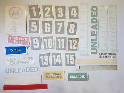 Vintage Lot Of 30 Service Gas Station Servo Stickers Garage Petrol Pump Stickers • $39.95