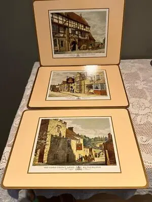 Vintage Pimpernel Placemats X 6 - Boxed - English Inns - Gc • $35