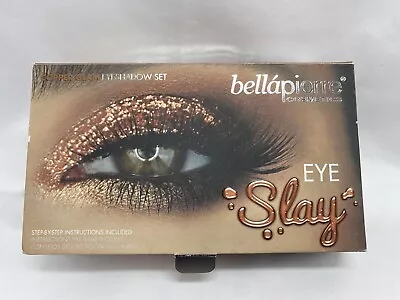 Bellapierre Cosmetics Eye Slay Copper Glam Eyeshadow & Brush Set Shimmer Powder • $11