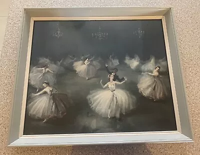 “La Valse”By Carlotta Edwards- Vintage Mid Century Picture - Dancing Ballerinas • $99