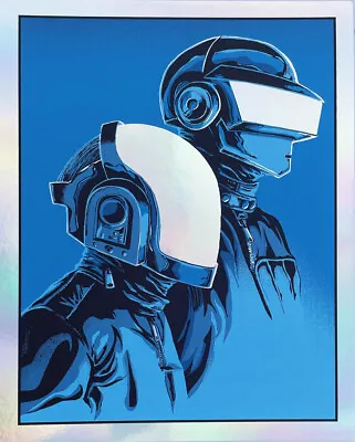 Daft Punk Discovery Foil Mini Poster Classic Album Sundays 8 X10  In Hand • $30