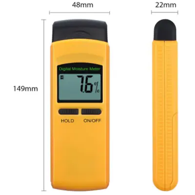 Digital Moisture Detector Damp Meter Wood Brick Screed Wallpaper Caravan Tester • £13.99