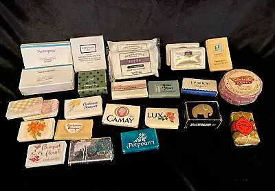 Lot Of 27 Hotel Travel Size Soaps Mini Bars Camay Lux Elephant Bee & Flower Etc. • £9.65