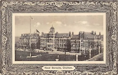 POSTCARD    CHATHAM     Naval  Barracks     RP • £4.51