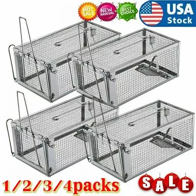 1/4x Live Humane Cage Trap For Squirrel Chipmunk Rat Mice Rodent Animal Catcher • $13.15