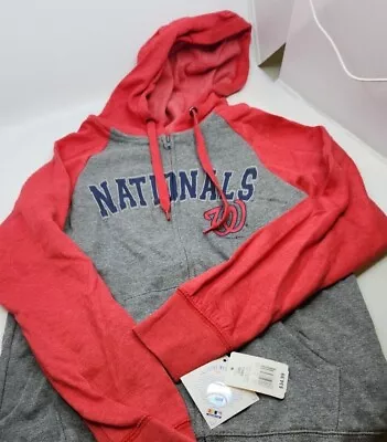 Washington Nationals MLB Full Zip Hooded Sweatshirt New Adult Sizes • $15.99