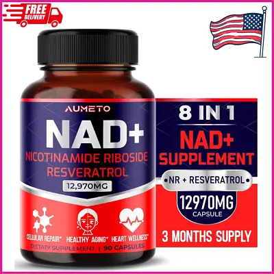 NAD+ Nicotinamide Riboside 12970mg With Resveratrol Quercetin - Cellular Energy • $21.49