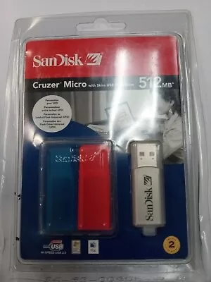 SDCZ4-512-A10 - SanDisk 512MB Cruzer Micro Flash Drive - 512 MB - USB - NEW RARE • $149