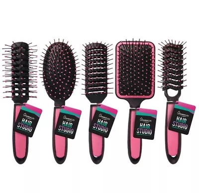 Hair Brush Set Women Professional Pink Hairdressing Salon Gift Wholesale • £9.70