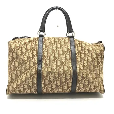 Dior Trotter Vintage Bag Duffle Bag Canvas/Leather Brown • $300