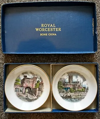 £4.99 • Buy Royal Worcester Trinket Pin Dishes Of Worcester With Box - Kay & Co