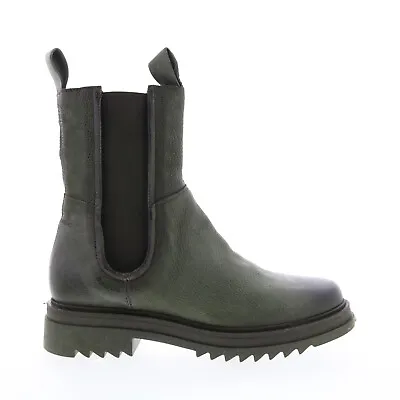 Miz Mooz Fennel P94204 Womens Green Leather Slip On Chelsea Boots • $60.99