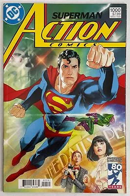 Superman Action Comics #1000 1980’s Variant Cover DC June 2018 Great Condition • £4.99