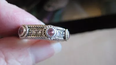 Nice Judith Ripka Sterling Silver Ring Sz 7 • $29