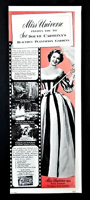 Miss Universe South Carolina Ad Vtg 1954  Travel Advertisement Miriam Stevenson • $14.94