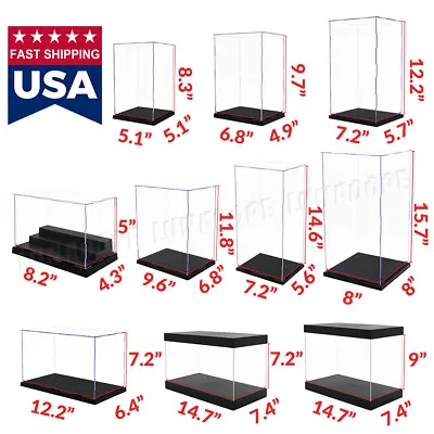 Acrylic Display Case Collectibles Large Box Dustproof Diecast 1/24 1/6 Figure US • $24.47