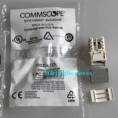 QTY:25 FOR Commscope Six Types Of Network Information Module RJ45CAT6 MGS400-262 • $47.50