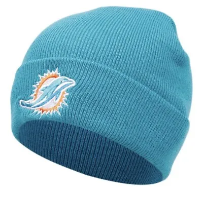 Miami Dolphins Blue (teal) Winter Hat Cap Beanie • $15.95