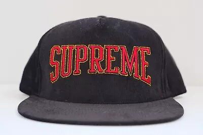 Supreme Fw17 Dotted Arc 5 Panel Cap Black Brand New With Tags • $79.99
