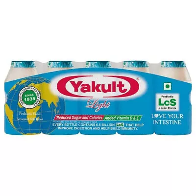 Yakult LIGHT Probiotic Health Drink Bottle Original 65 Ml Pack Of 15 Bottles • $126.63