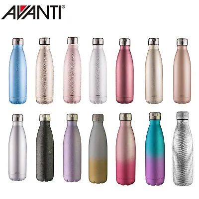 $21.50 • Buy New Avanti Fluid Twin Wall Vacuum Water Bottle 500ml Stainless Steel Thermos