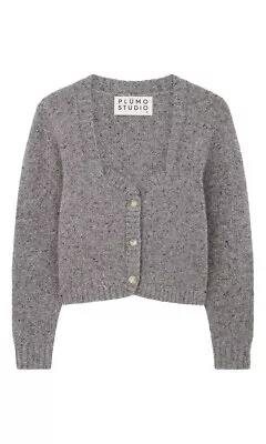 Plumo Alpine Cardigan Grey S Alpaca & Merino  • £28