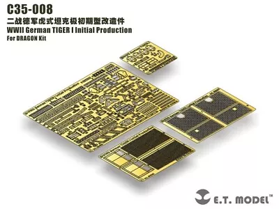 ET Model 1/35 C35-008 Photo Etch Set German TIGER I Initial For Dragon Kit • $10