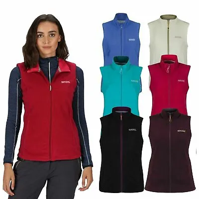 Regatta Womens Bodywarmer Fleece Vest Sweetness Lightweight Waistcoat Size 8-20 • £15.99