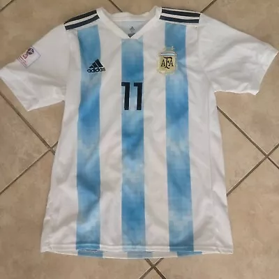 Argentina Russia 2018 Player Di Maria Soccer Jersey Excellent Condition Size Xl • $20