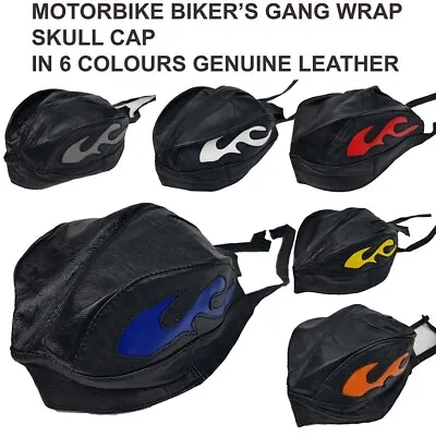 Leather Biker's Skull Cap Wrap Bandanna • £5.99
