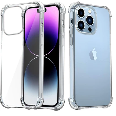 $6.89 • Buy For IPhone 15 14 13 12 Pro Max 8 7 Plus XR XS Clear Case Shockproof Bumper Cover