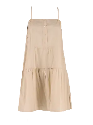 MIU MIU Beige Tiered Beach Dress Size IT 40 /UK 8 RRP £610 • £180