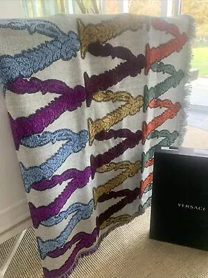 GIANNI VERSACE THROW BLANKET BEAUTIFUL W ORIGINAL TAGS & BOX SALE  NEW Imperfect • $175