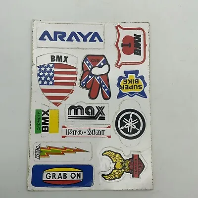 Vintage Stickers BMX Sheet 1980s Old Stock Bike Bicycle • $25.08