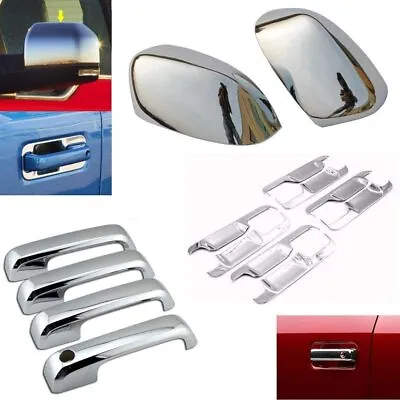 For 2015-2020 Ford F150 Chrome Mirror Covers + 4 Door Handle + Bowl Plate Covers • $52.99