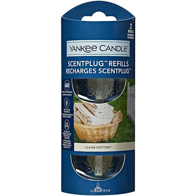 Yankee Candle Air Freshener Scent Plug Refill - Clean Cotton (Twin Pack) • £10.69