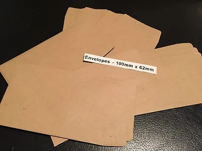 Dinner Money Envelopes Small Brown Wages Petty Cash Flower Seeds - 10-20-30 NEW! • £1.79