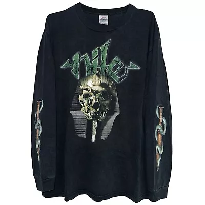 Vintage Nile Long Sleeve Tour T-Shirt Size XL Malevolent Creation Behemoth • $115