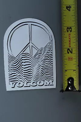 VOLCOM Stone Black White Peace Mountains Clear VC2 Vintage Skateboarding STICKER • $16