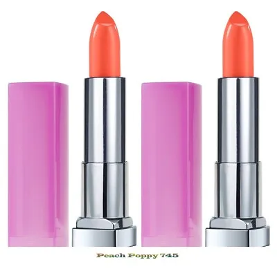 LOT OF 2 - Maybelline Lipstick 745 Peach Poppy • $20