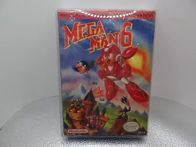 Mega Man 6 (NES 1994) BRAND NEW SEALED. EXTREMELY RARE. INC PROTECTOR • $560